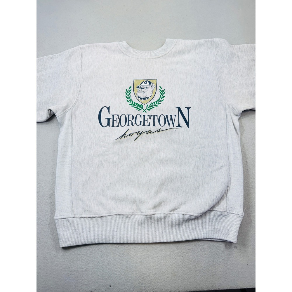 Vintage Georgetown Hoyas Sweatshirt Print A Shirt Grey Heather Made in USA